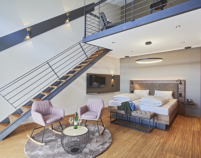 Moderne Maisonette Suite mit hochwertiger Ausstattung.