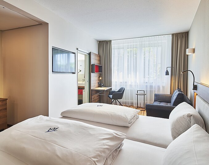 Großes Doppelzimmer mit gemütlichem Doppelbett